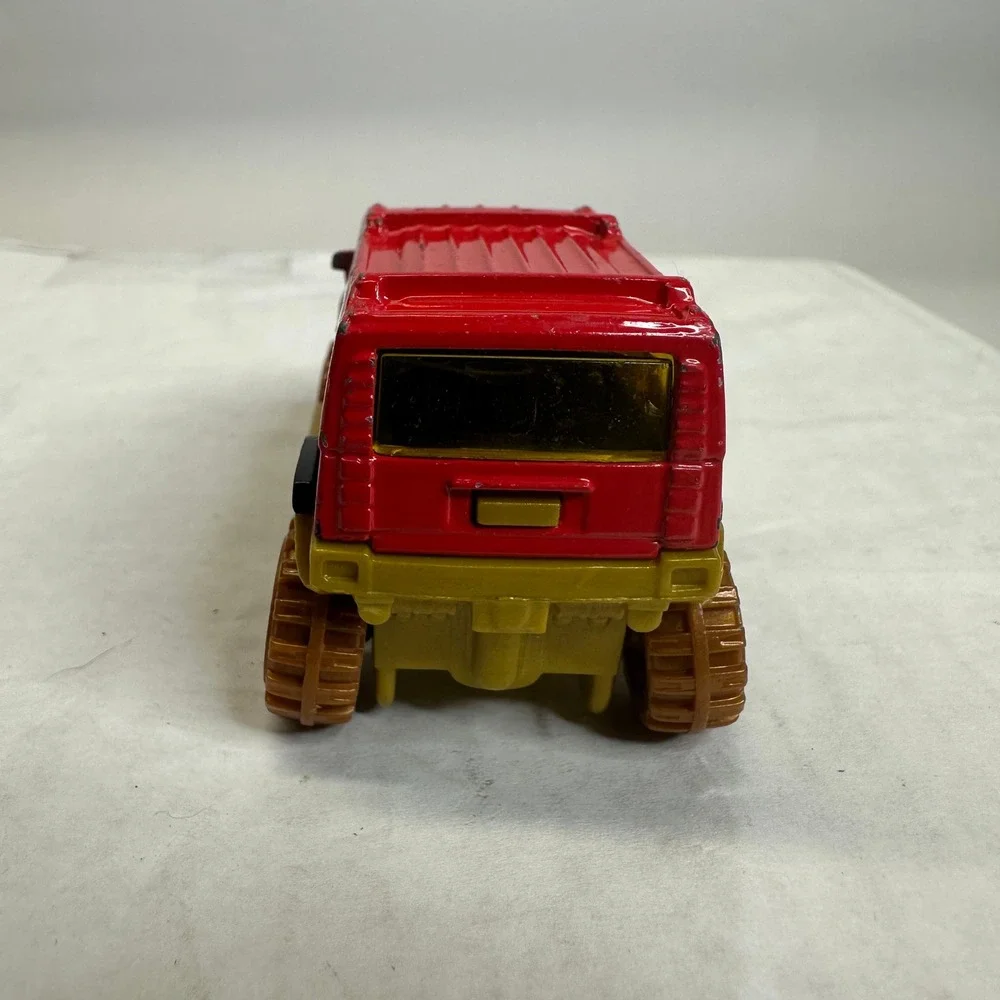 Hot Wheels Red Hummer H2‎ Monster Truck Toy Car Gold Wheels Collectible